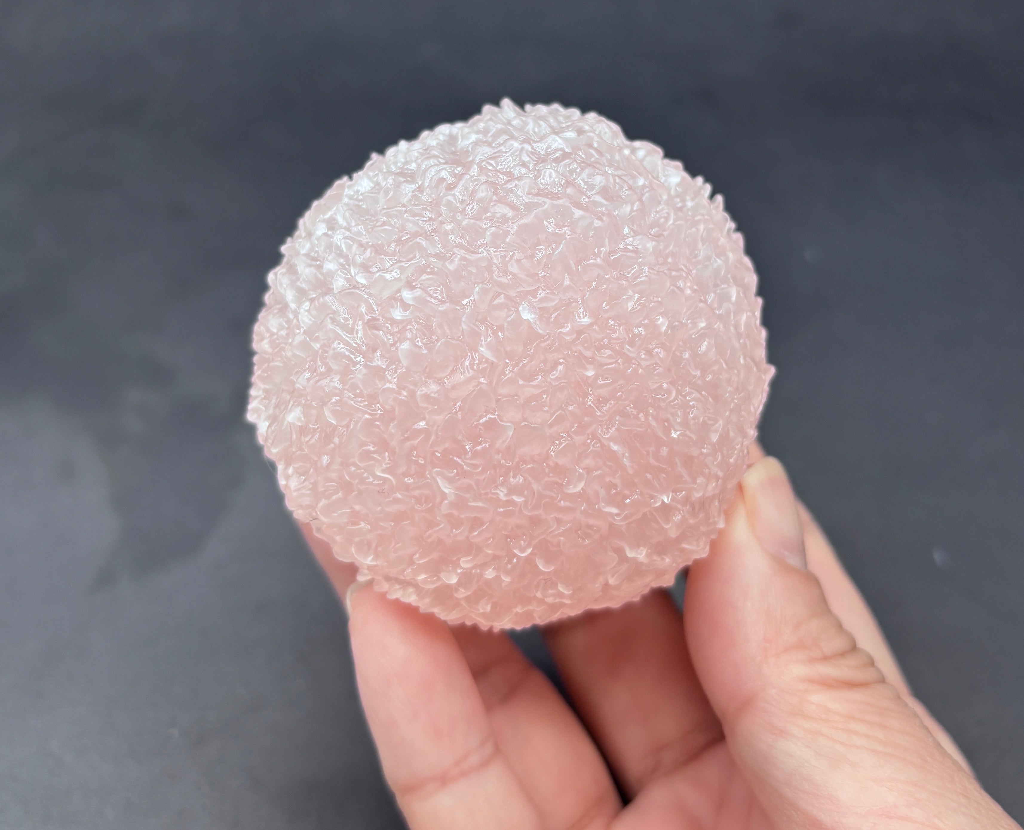 Peach fruit smoothie large slushy crunchie stressball