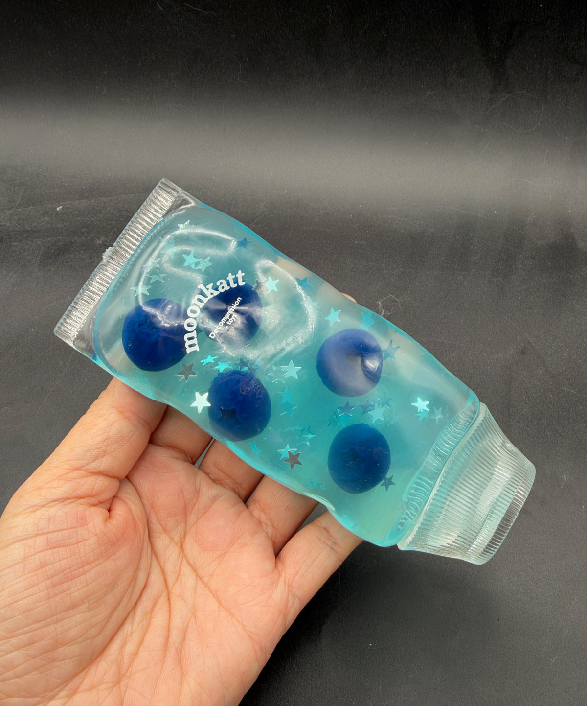 MoonKatt blueberry smoothie toothpaste squishy stressball