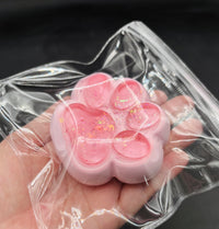 large clear cherry blossom half water texture Cat Paw Squishy Toy