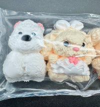 Four cute puppy taba squishy toy