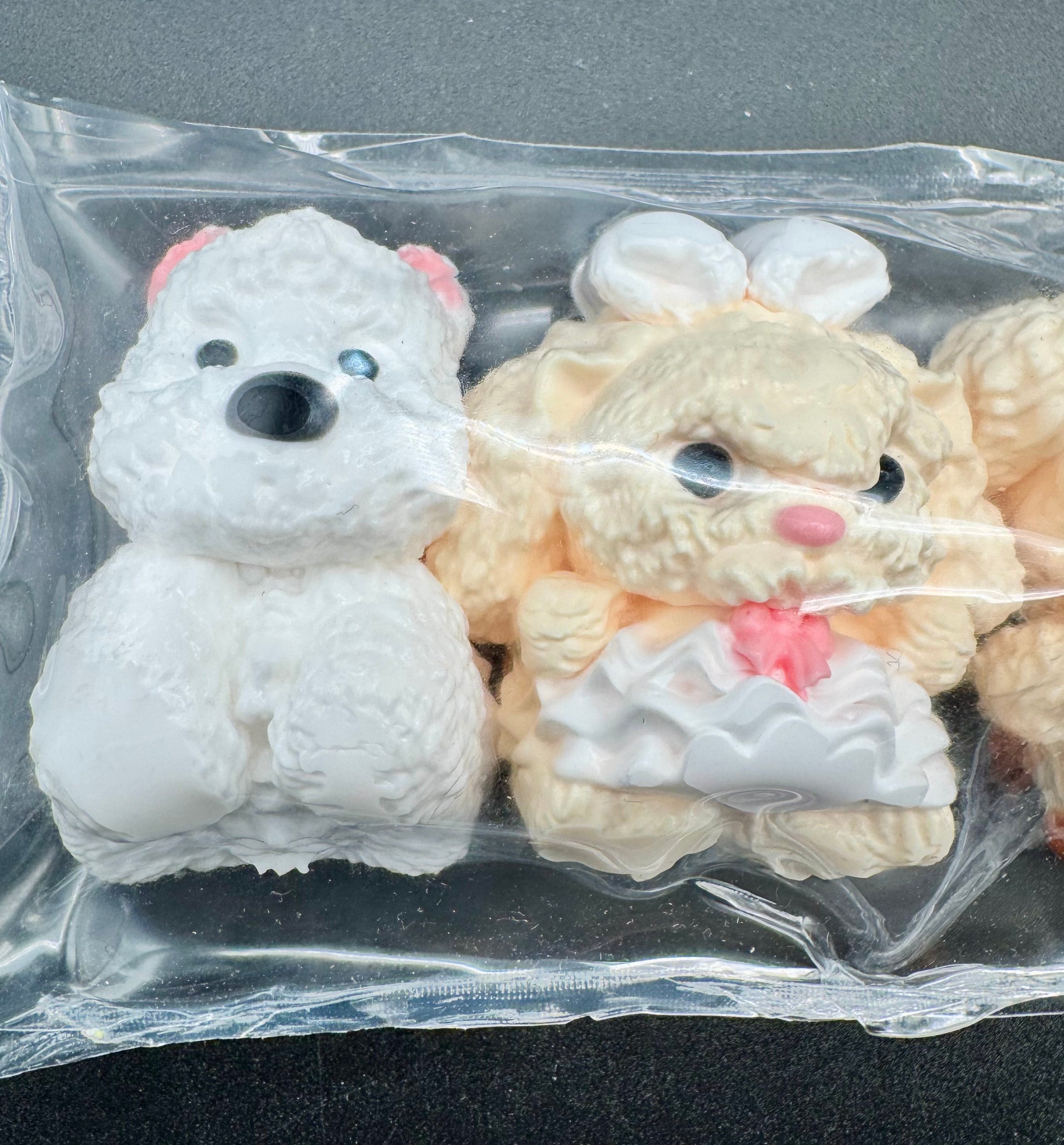 Four cute puppy taba squishy toy