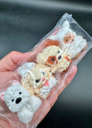 Four cute puppy taba squishy toy