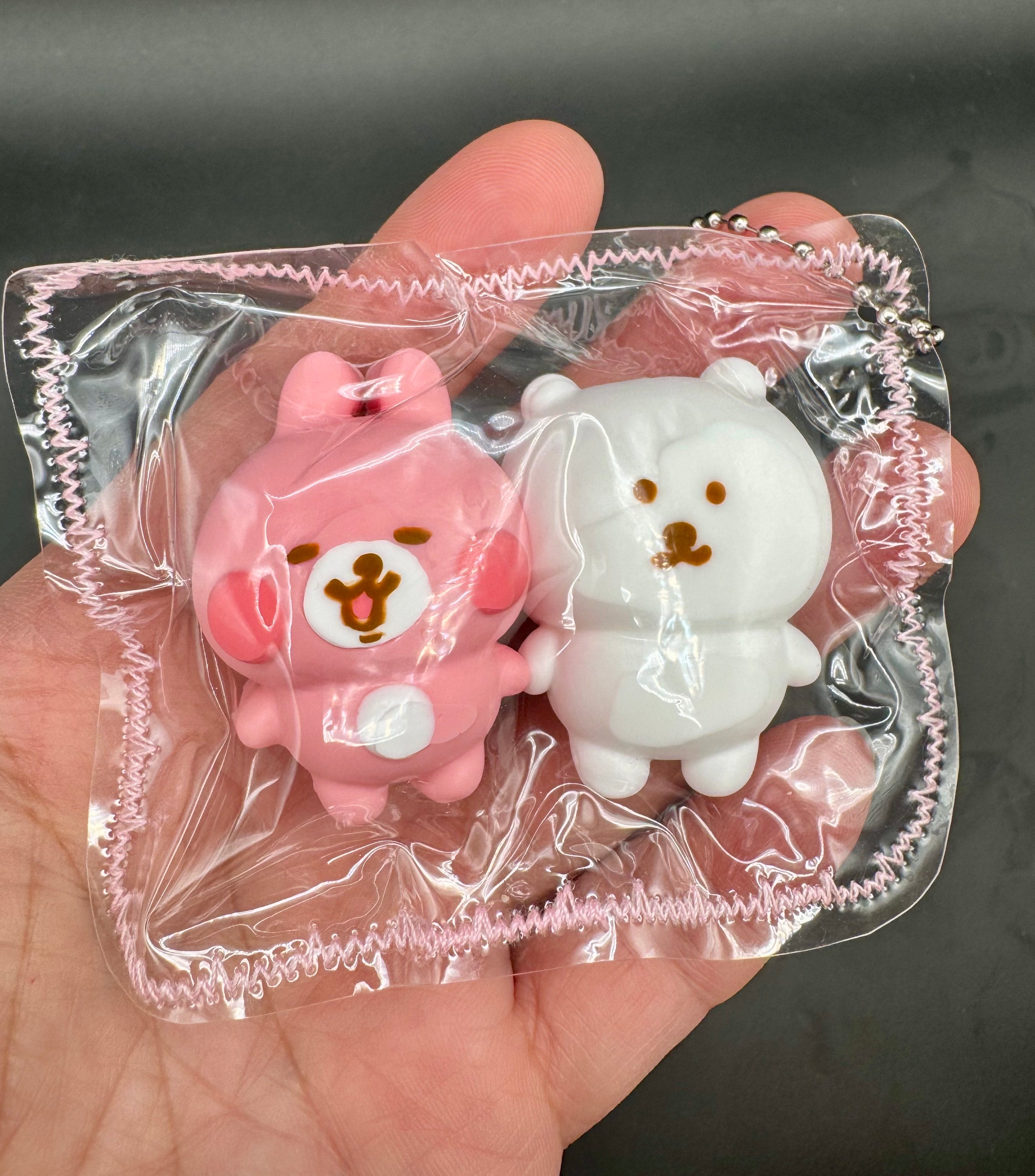 mini twin animal keychain taba squishy (1pcs)