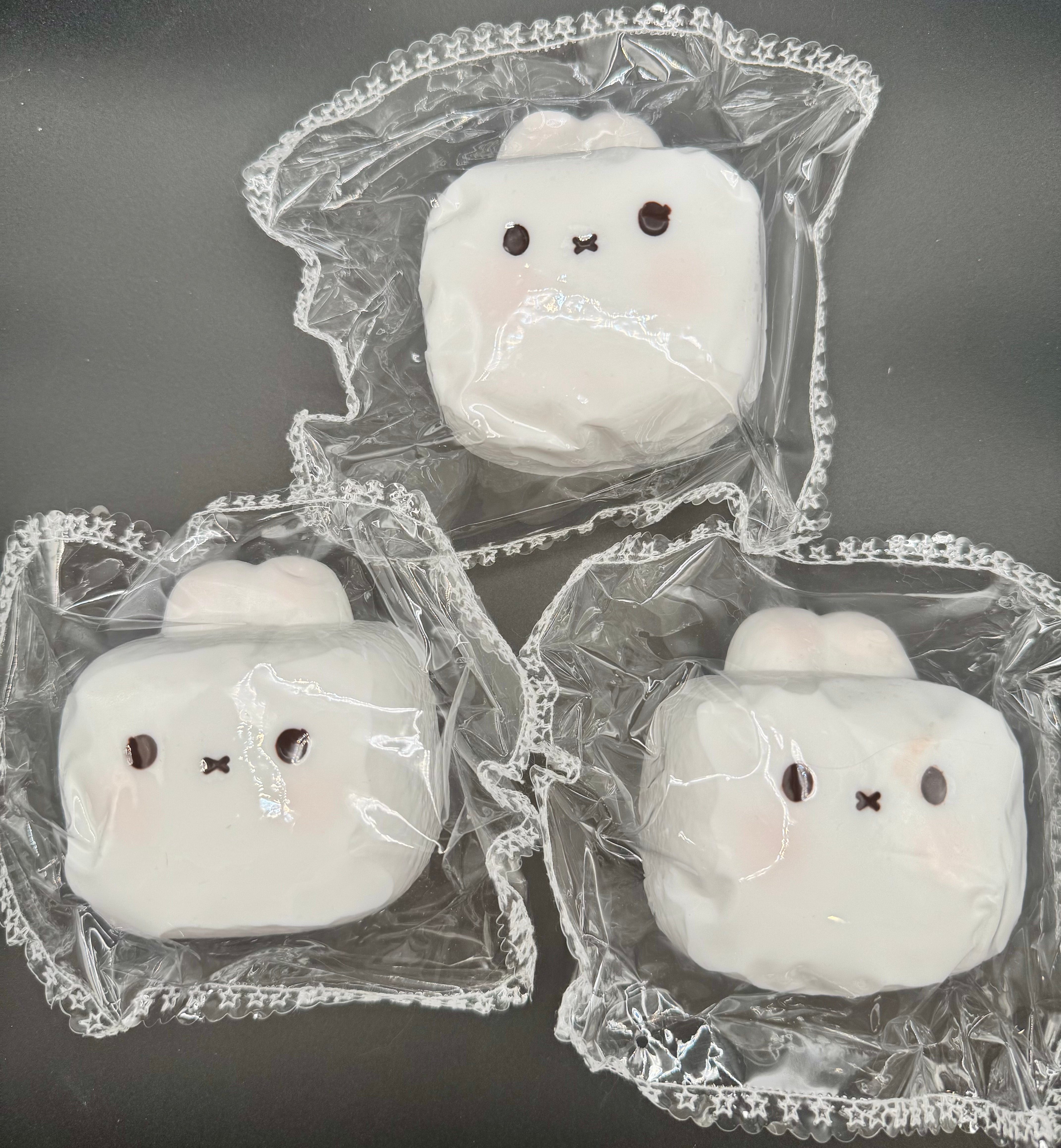 Tiny Defective | Frozen butter Cute thick Miffy square soft taba squishy (AS IS)