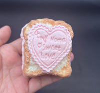 frozen butter small heart strawberry toast taba squishy