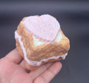 frozen butter small heart strawberry toast taba squishy