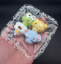 Frog and his friends(bear,dog,elephant) taba squisy toy