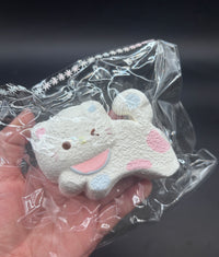 large cute white kitten taba squishy toy