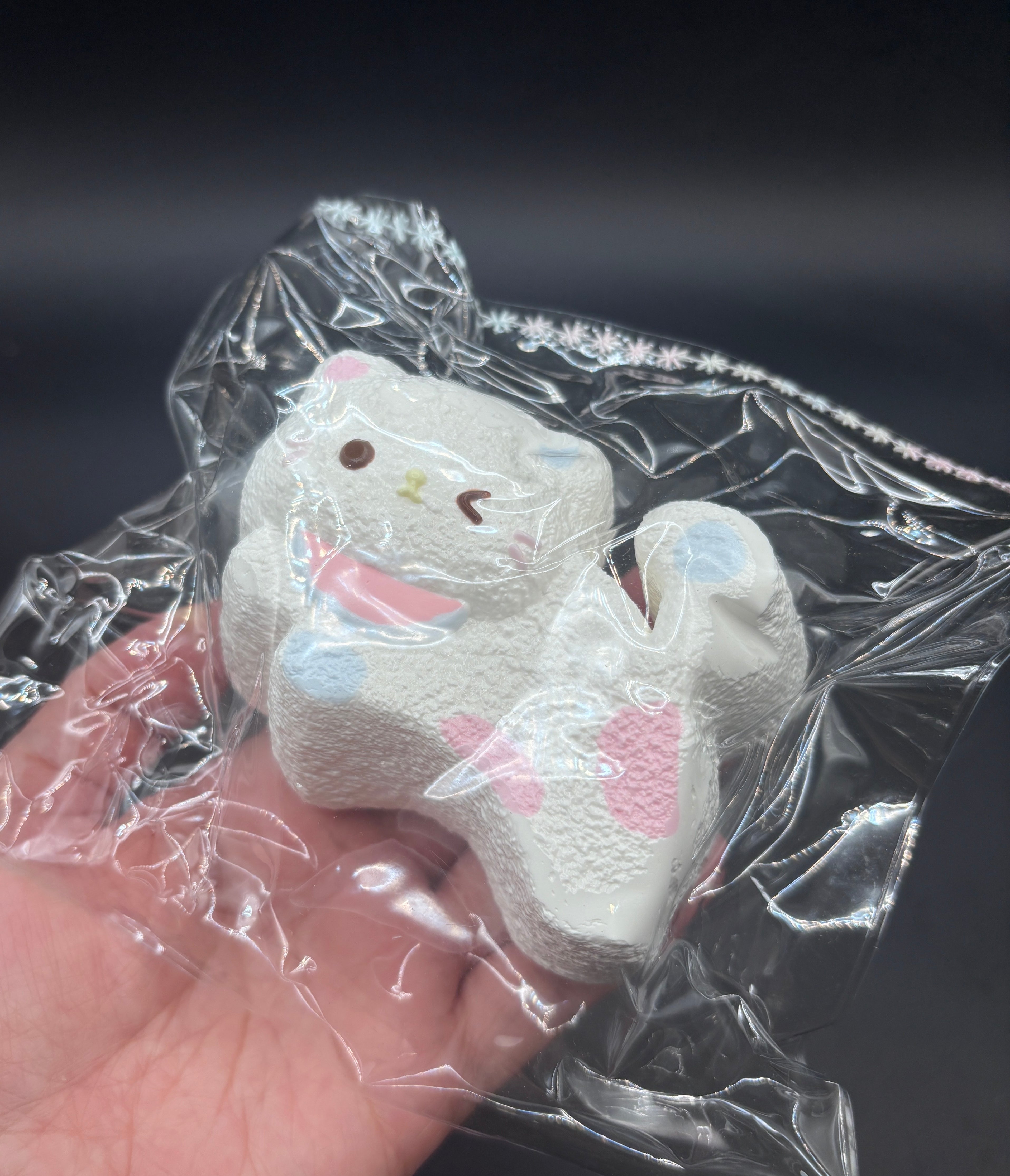 large cute white kitten taba squishy toy