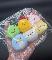6 large Sumikko Gurashi taba squishy toy