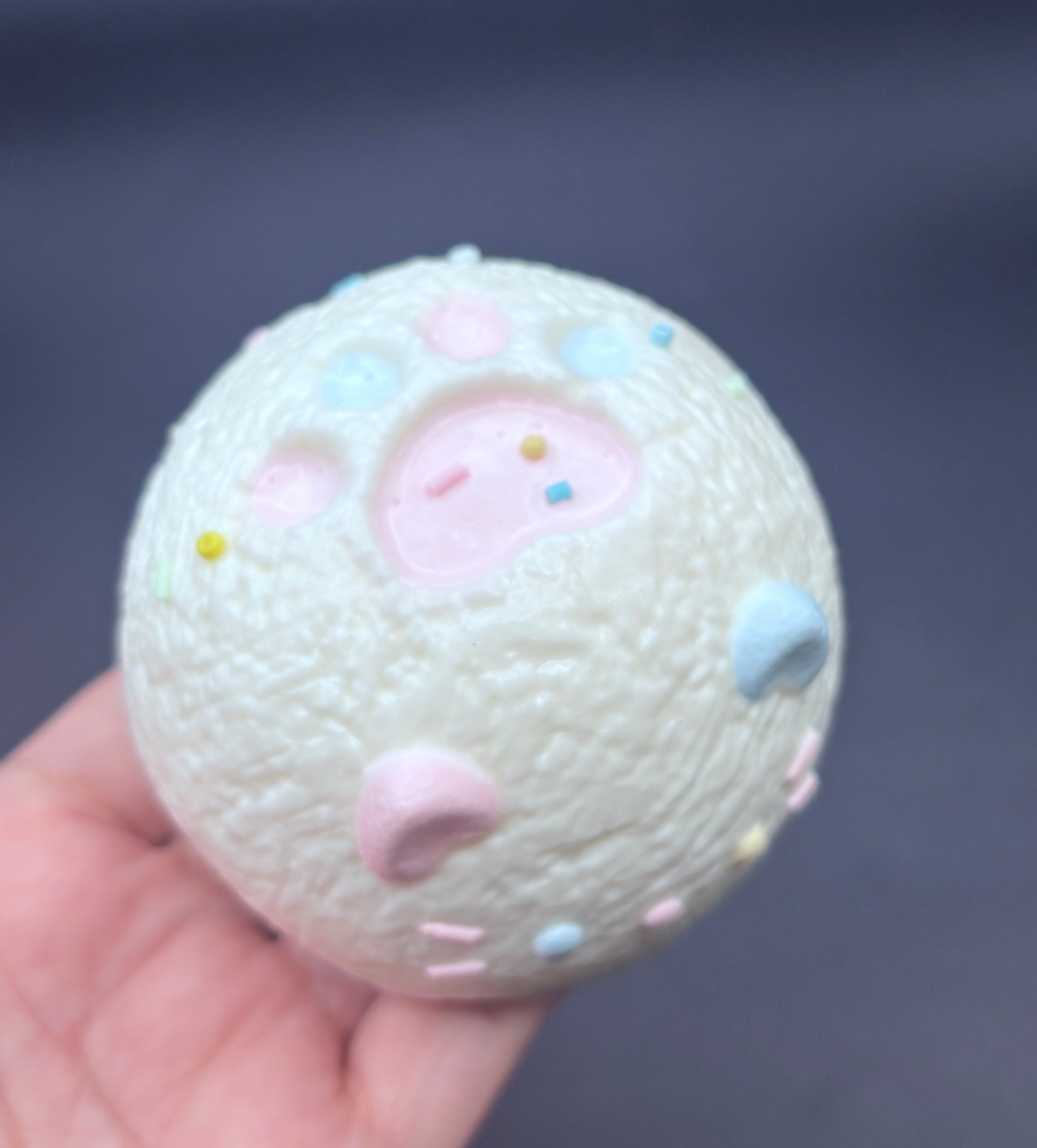 Frozen Butter Colorful kitten ball with cat paw scar taba squishy (tiny defective)