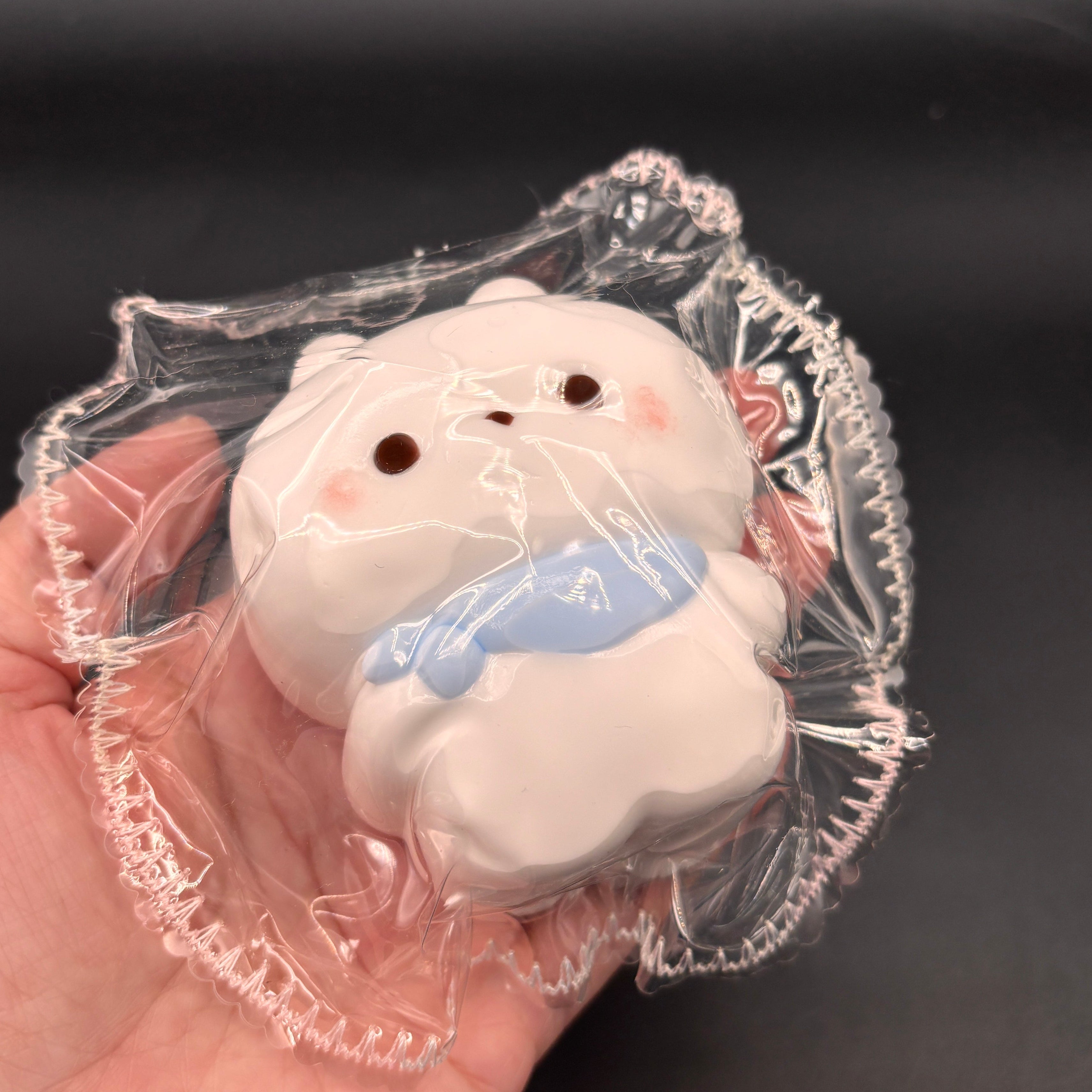 Water x cream textured polar bear Squishy Toy