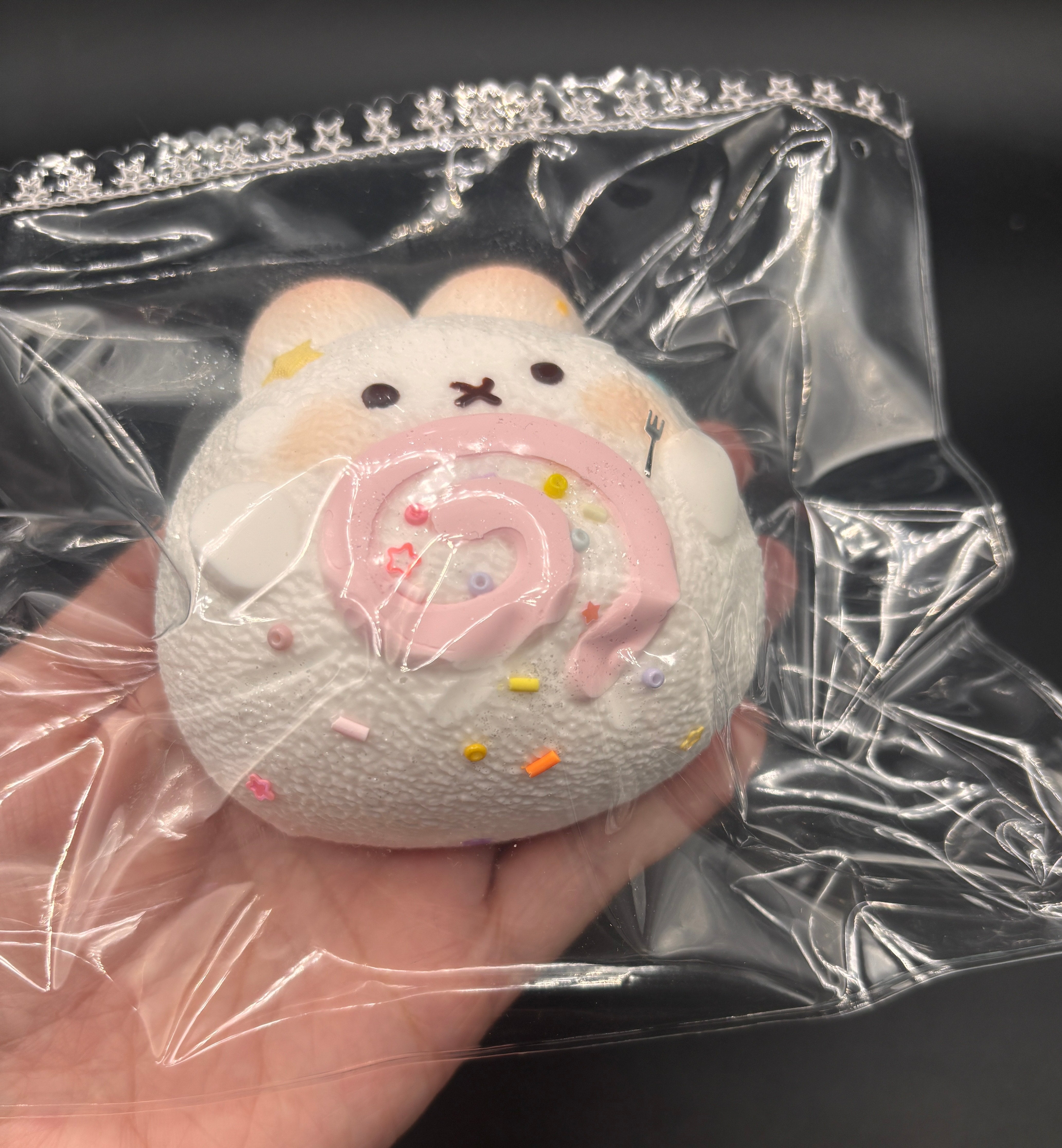 Large cute frozen butter  bun  taba squishy