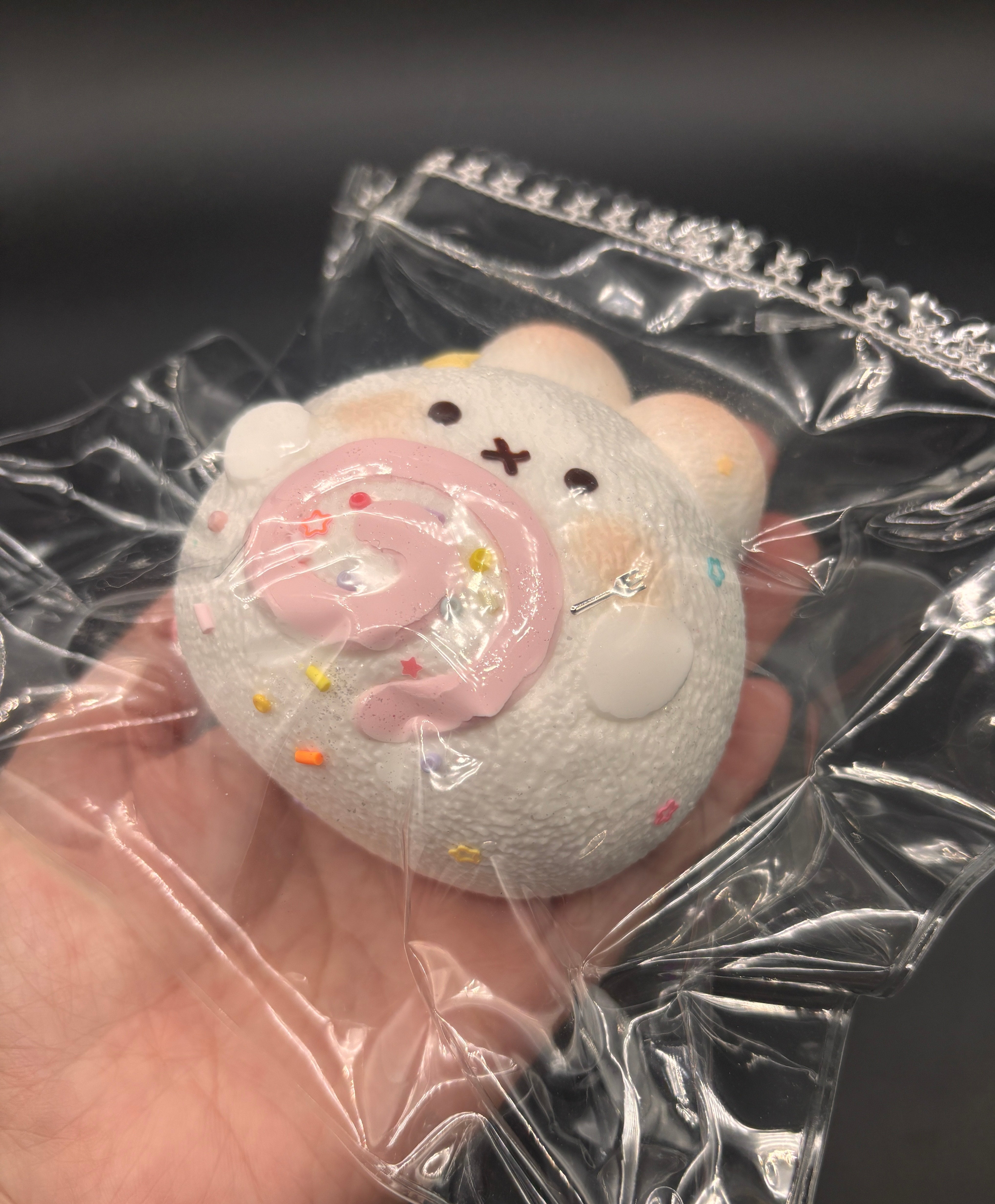 Large cute frozen butter  bun  taba squishy