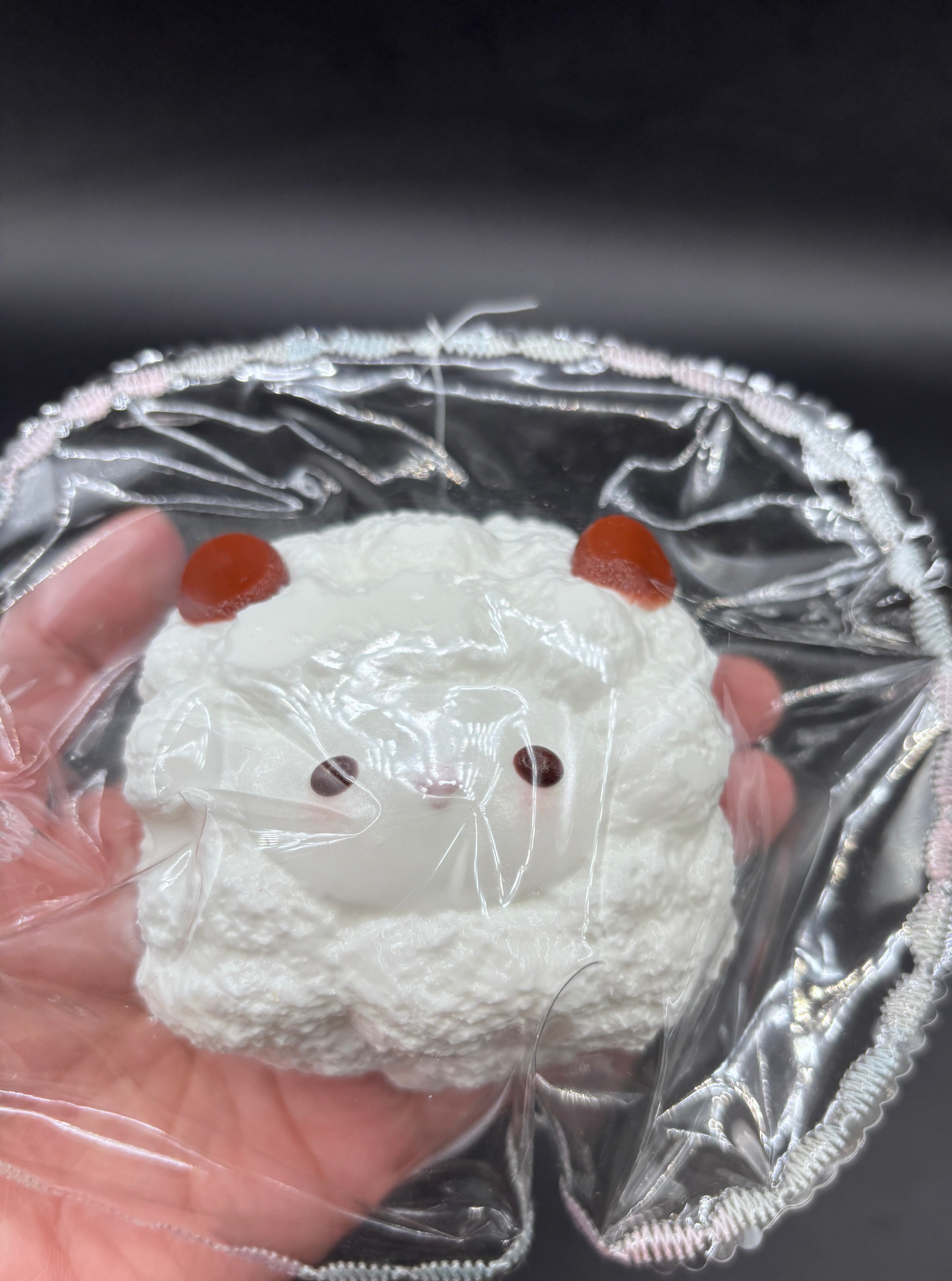 Large Water x cream textured super soft sheep Taba Squishy Toy