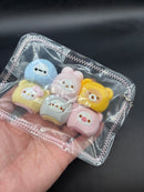 Kawaii mini Taba pack of 6 clocked mochi beanies  taba squishy