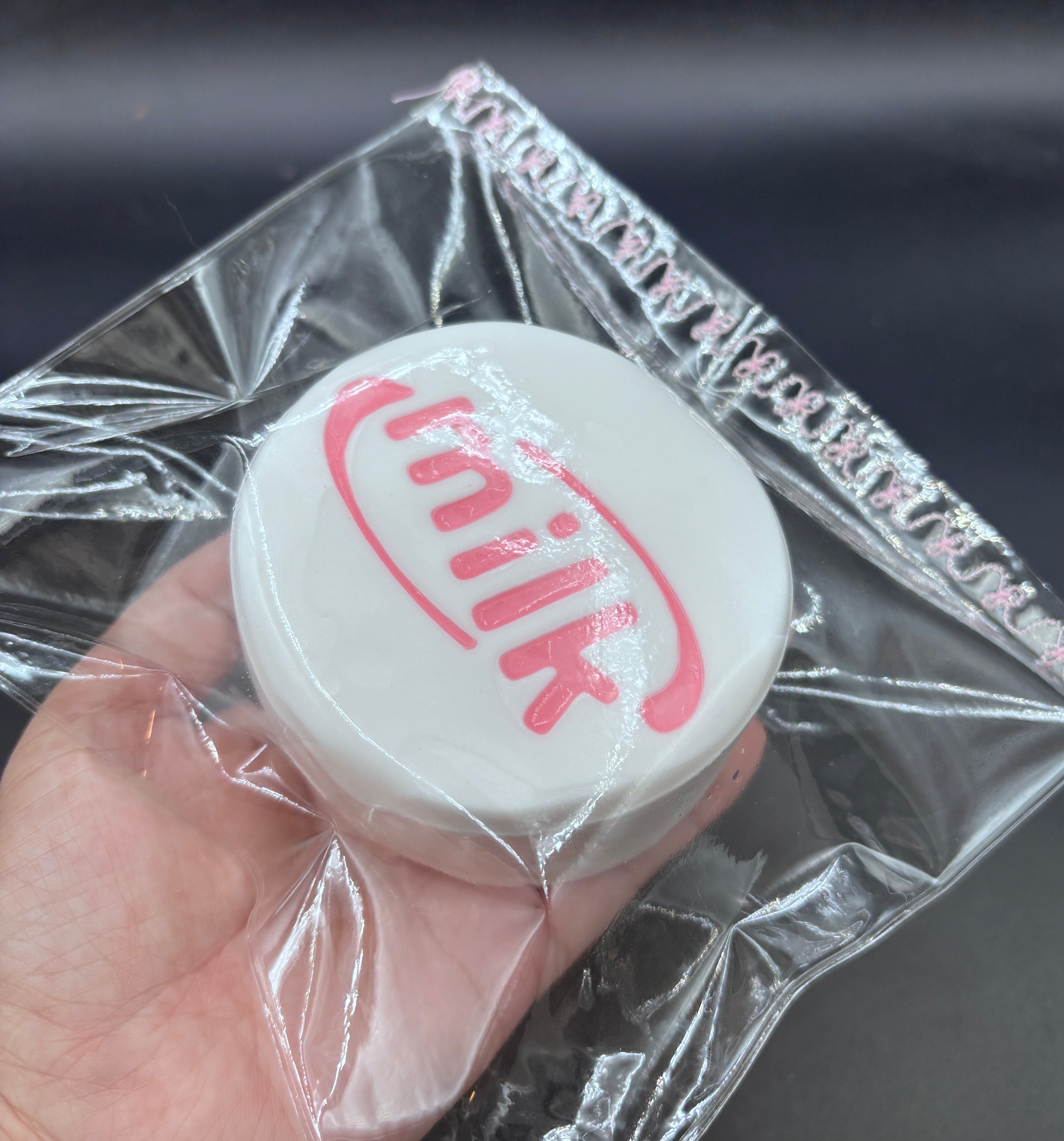 Frozen butter textured milk cake strawberry taba squishy