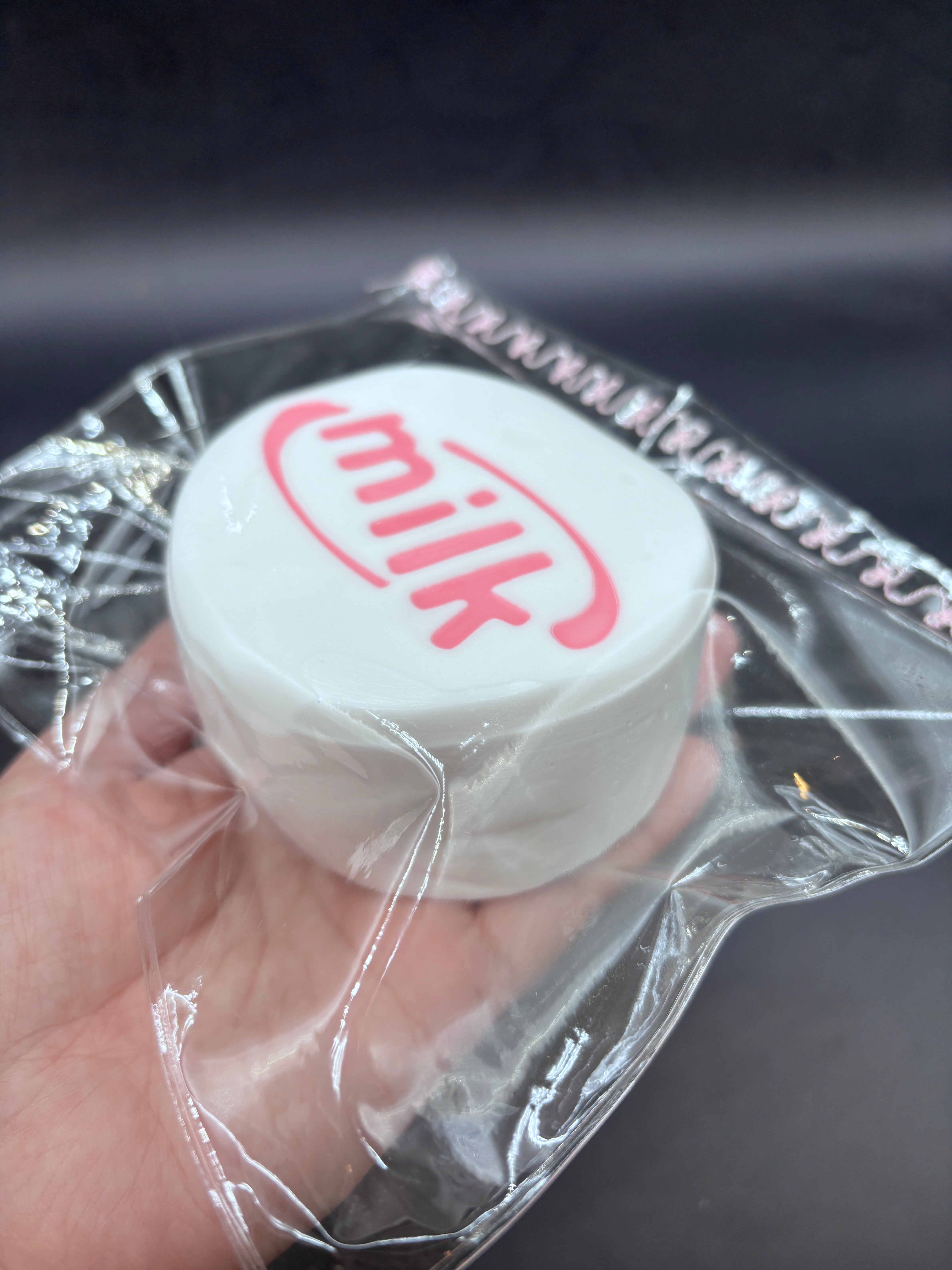 Frozen butter textured milk cake strawberry taba squishy