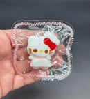 mini cute bowtie kitty keychain taba squishy toy