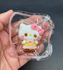 mini cute bowtie kitty keychain taba squishy toy