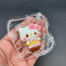 mini cute bowtie kitty keychain taba squishy toy