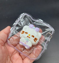 Mini Kitty keychain cute soft taba squishy