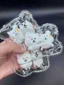 mini twin bear keychain taba squishy (random)