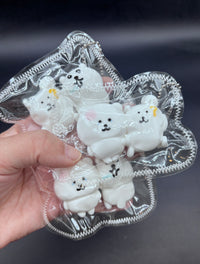 mini twin bear keychain taba squishy (random)