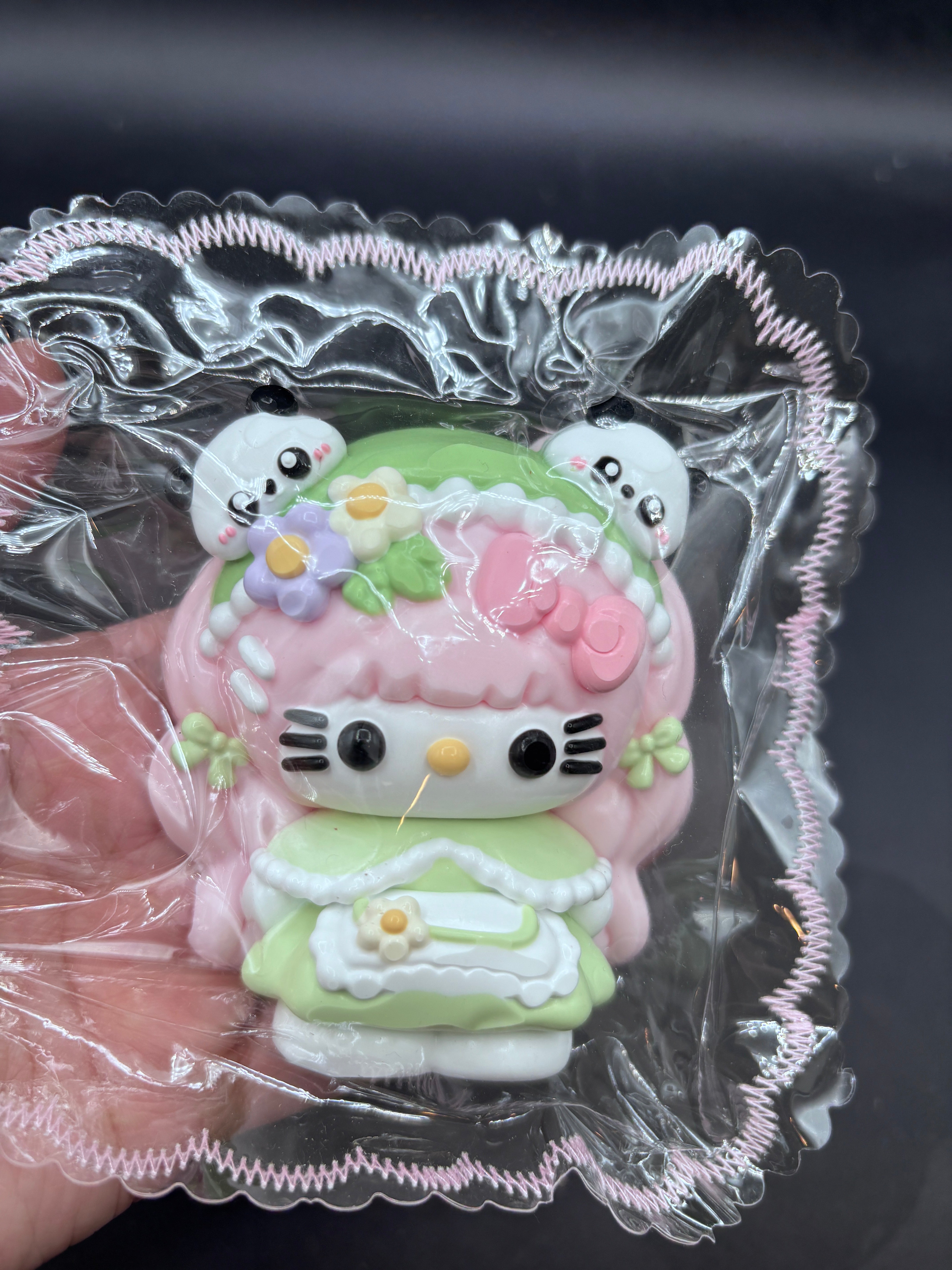 Super cute kitty with panda deco taba squishy