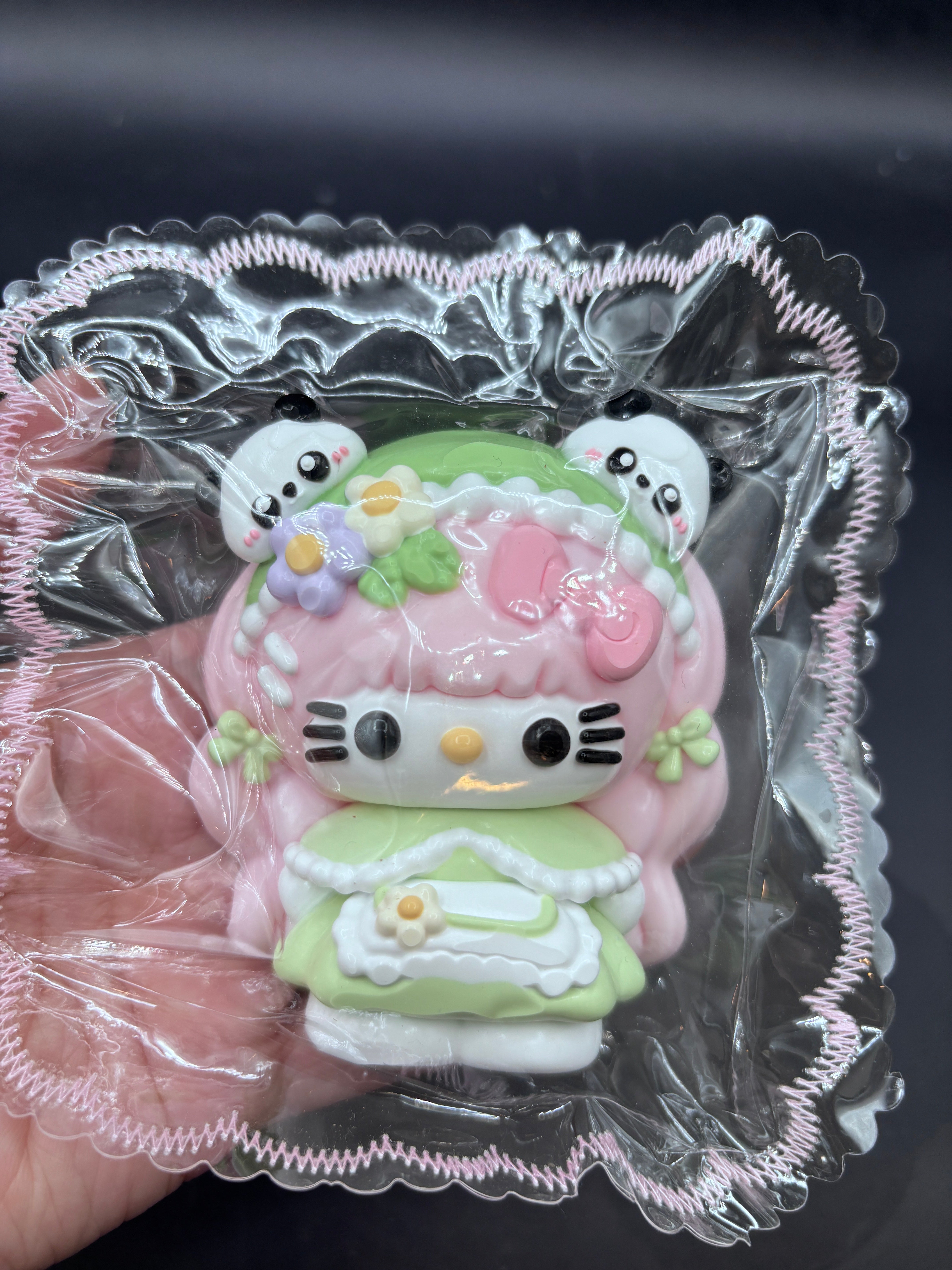 Super cute kitty with panda deco taba squishy