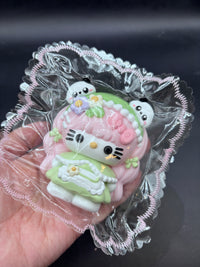 Super cute kitty with panda deco taba squishy