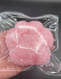 Extra large crystal crunch pink Cat Paw Squishy Toy super soft 200g