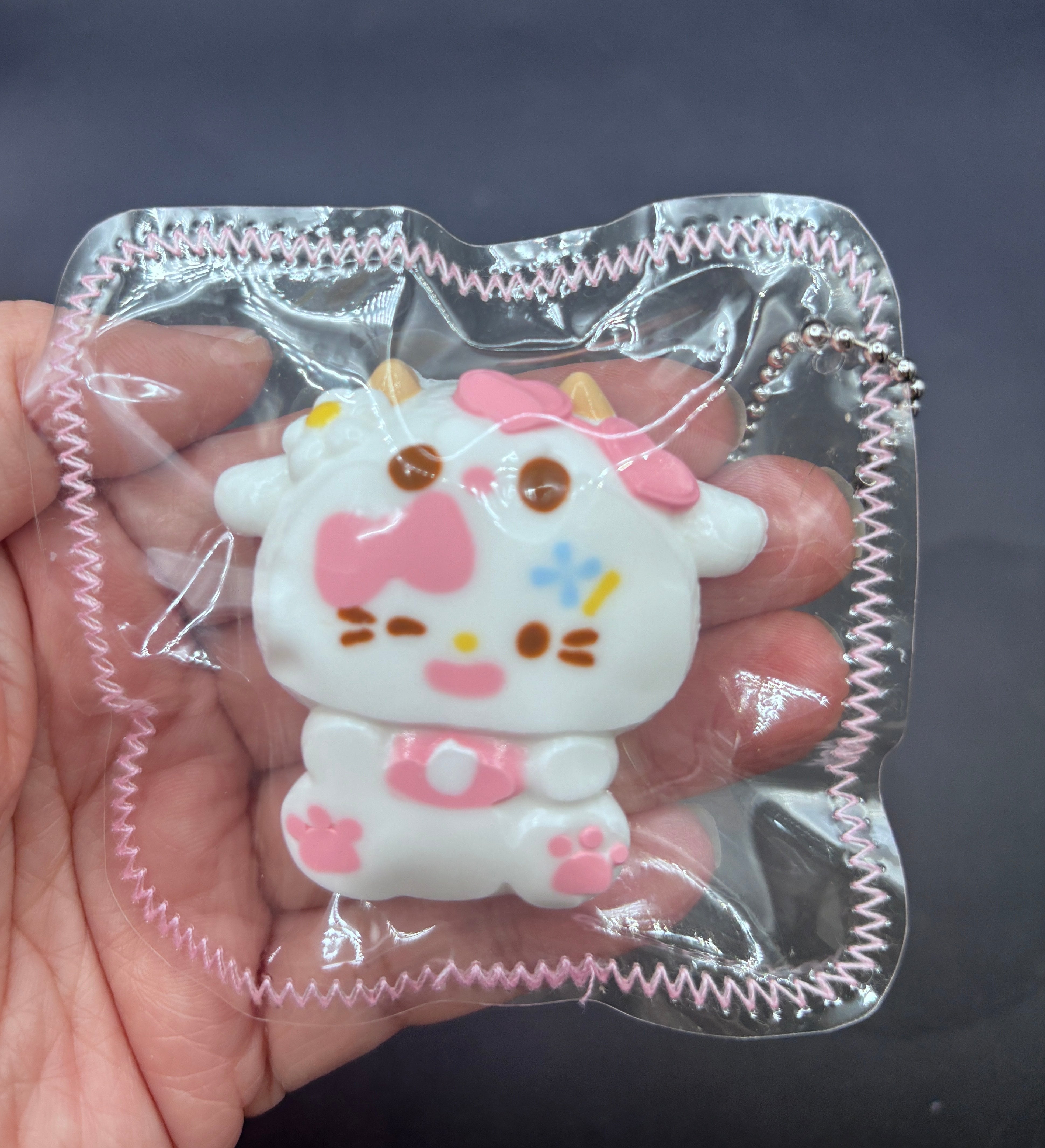 mini kitty keychain soft taba squishy