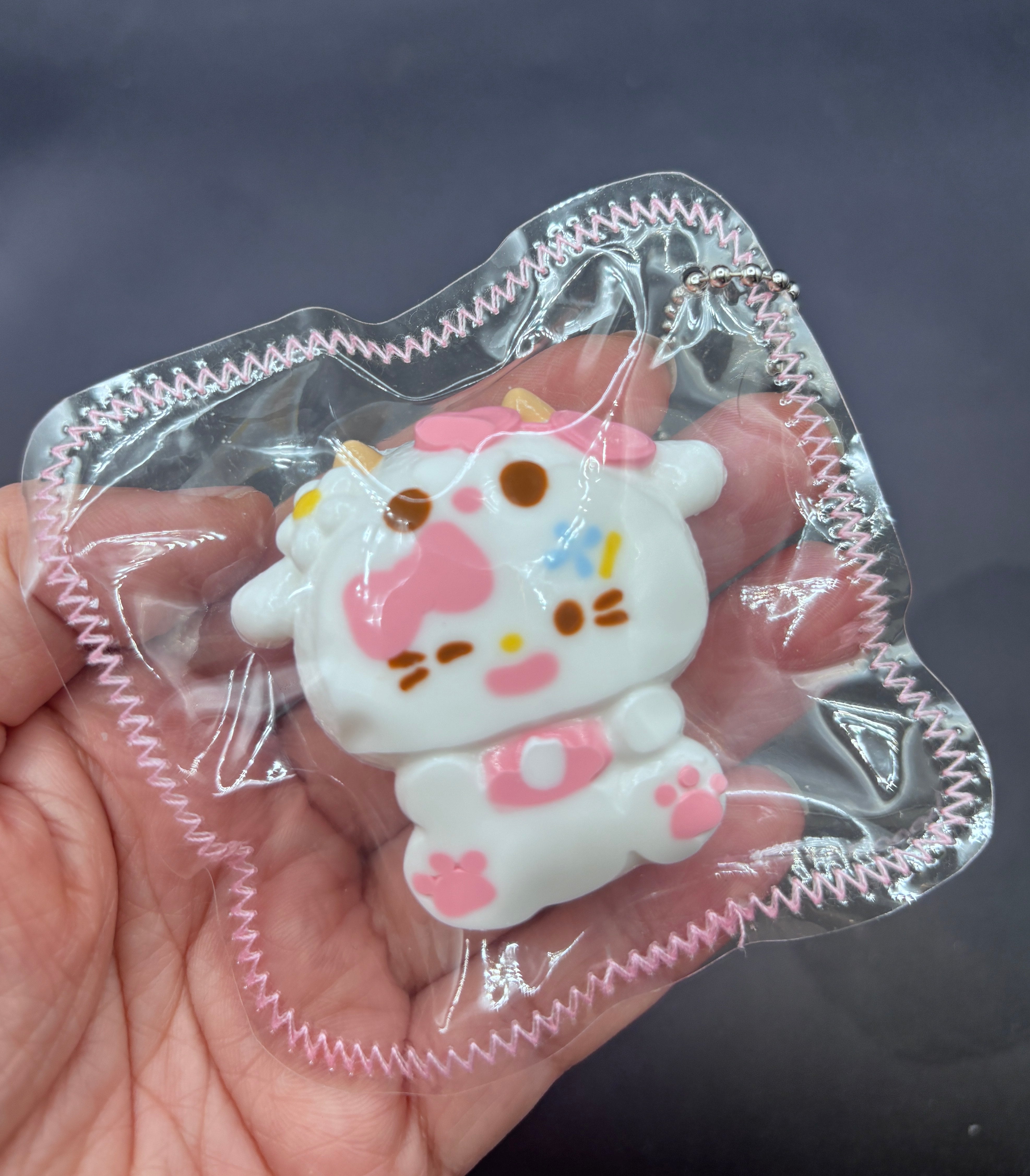 mini kitty keychain soft taba squishy