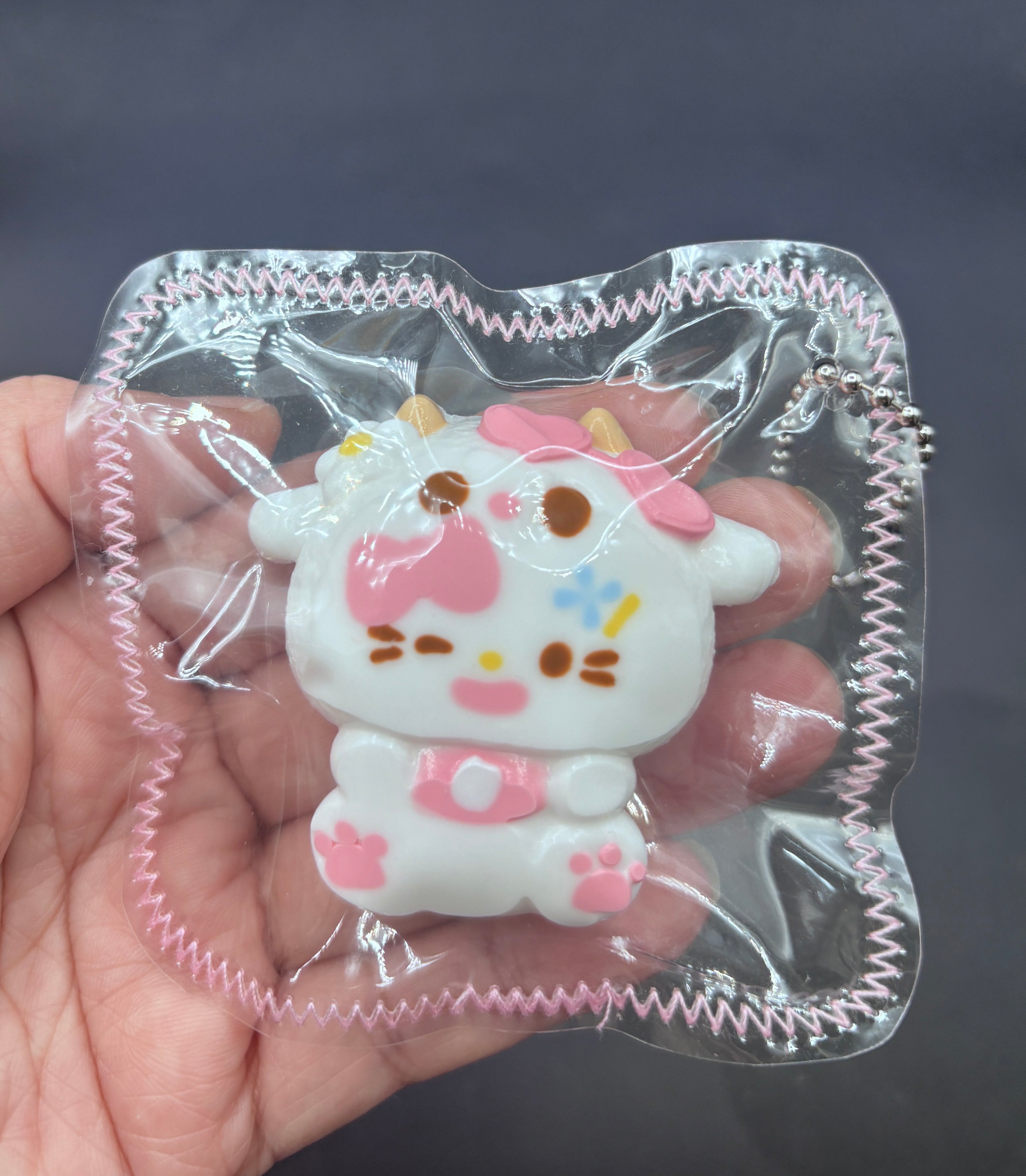 mini kitty keychain soft taba squishy