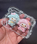 Cute mini sheep twins keychain Taba Squishy Toy