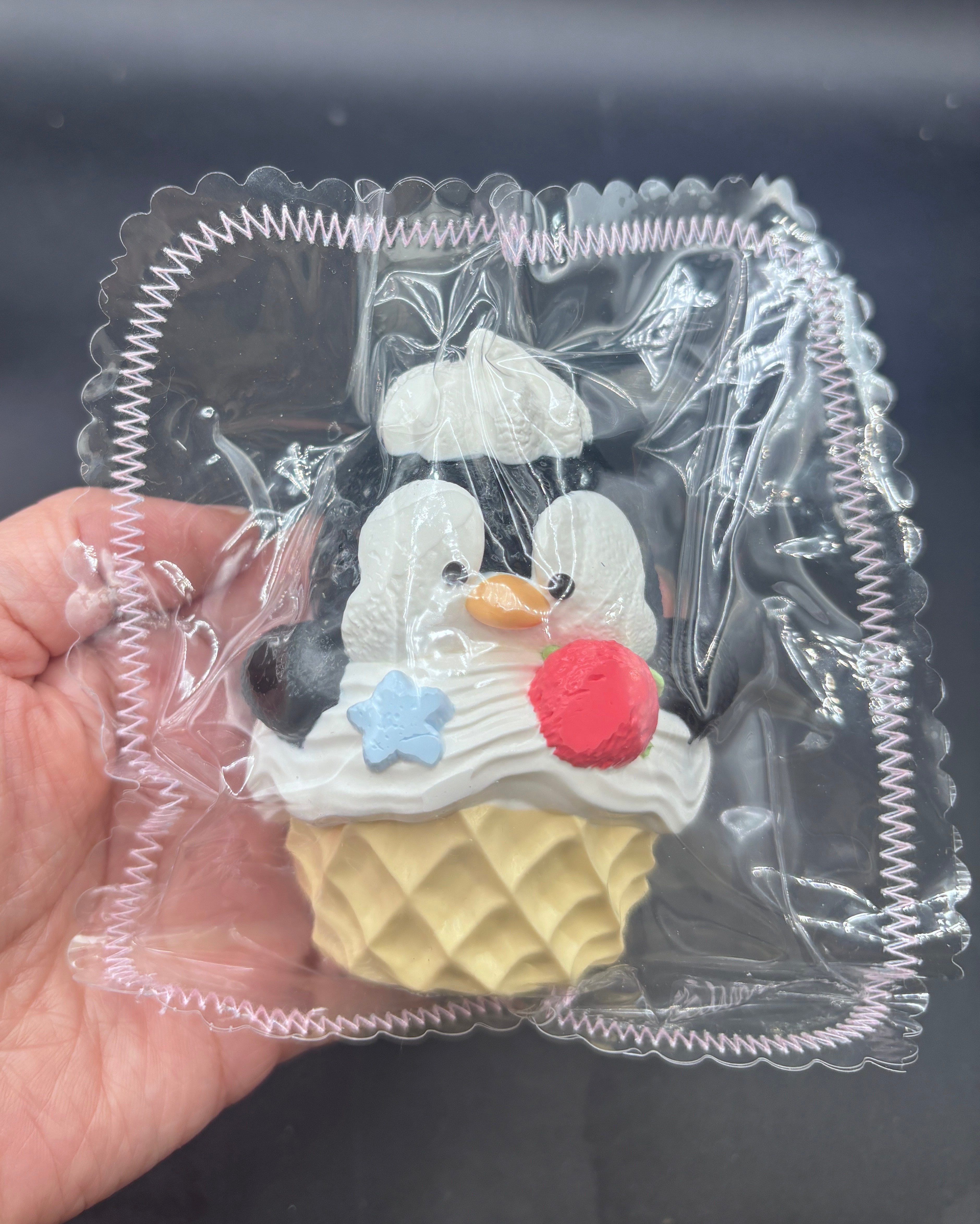 penguin cone with cream detailed Taba Squishy Toy