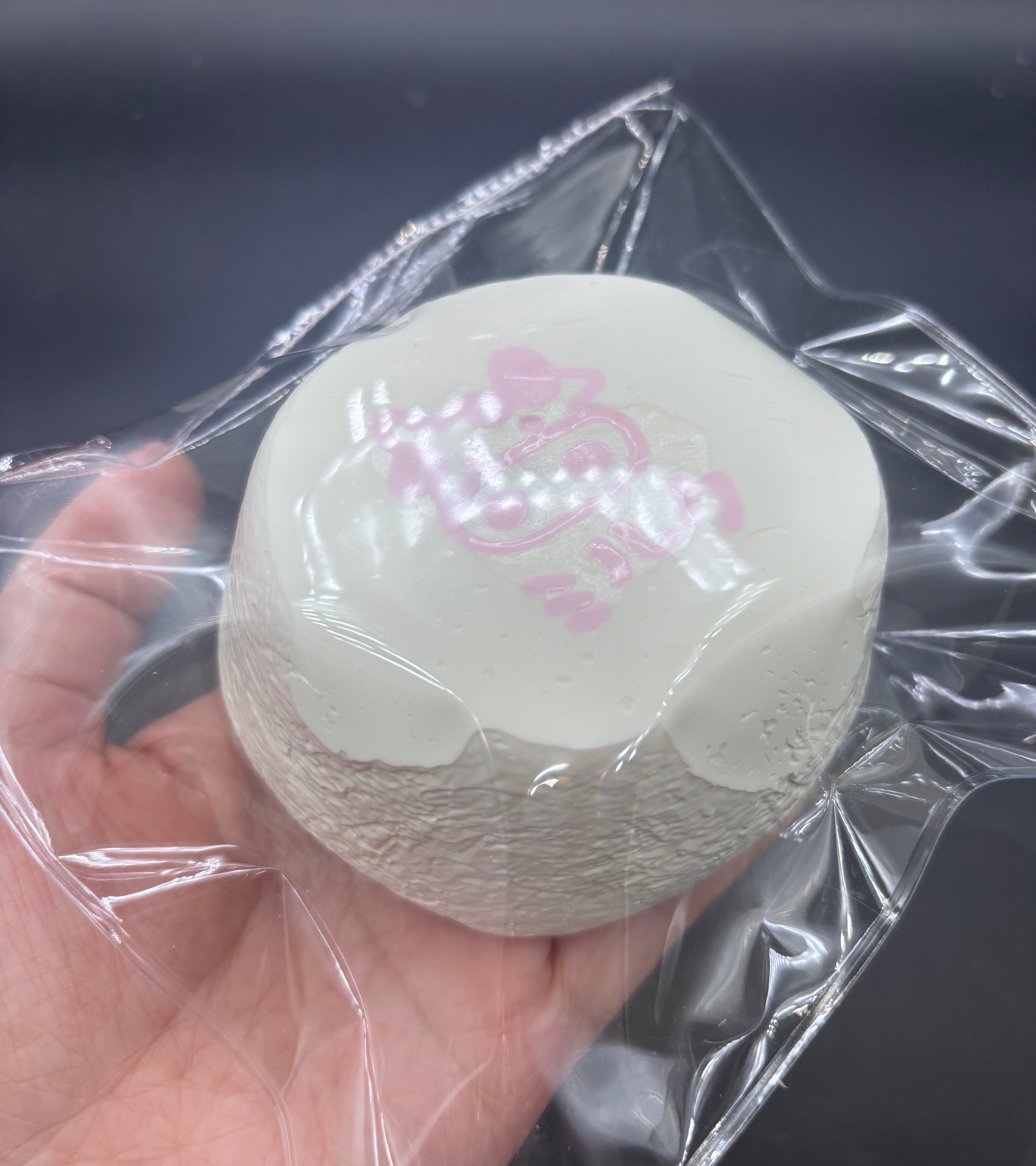 Water x cream super soft strawberry cake with cow deco taba squishy