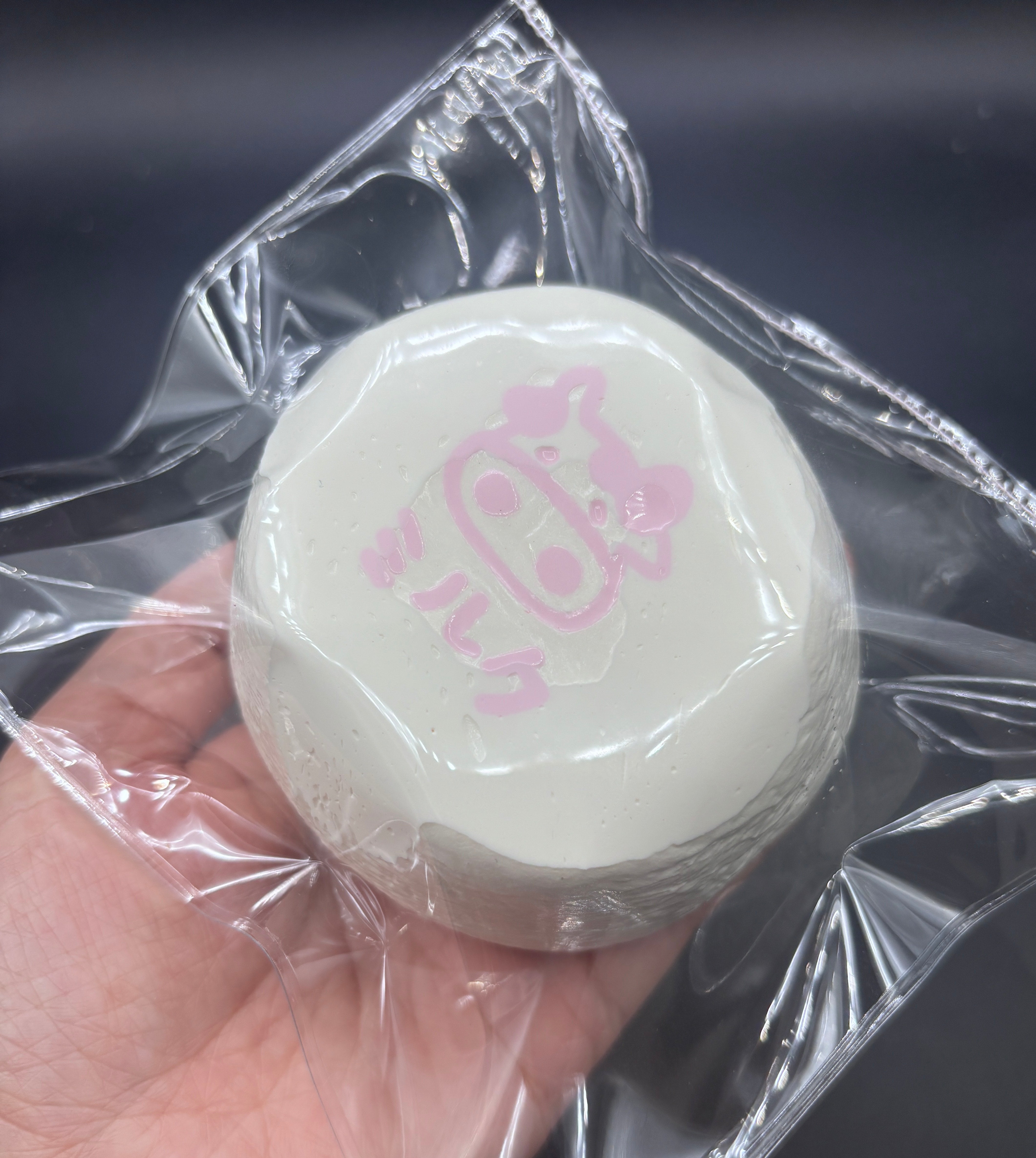 Water x cream super soft strawberry cake with cow deco taba squishy