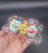 Super cute pack of 3  detailed cw taba squishy