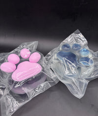 Giant 29oz Clear Cat Paw Taba Squishy (2 color theme)