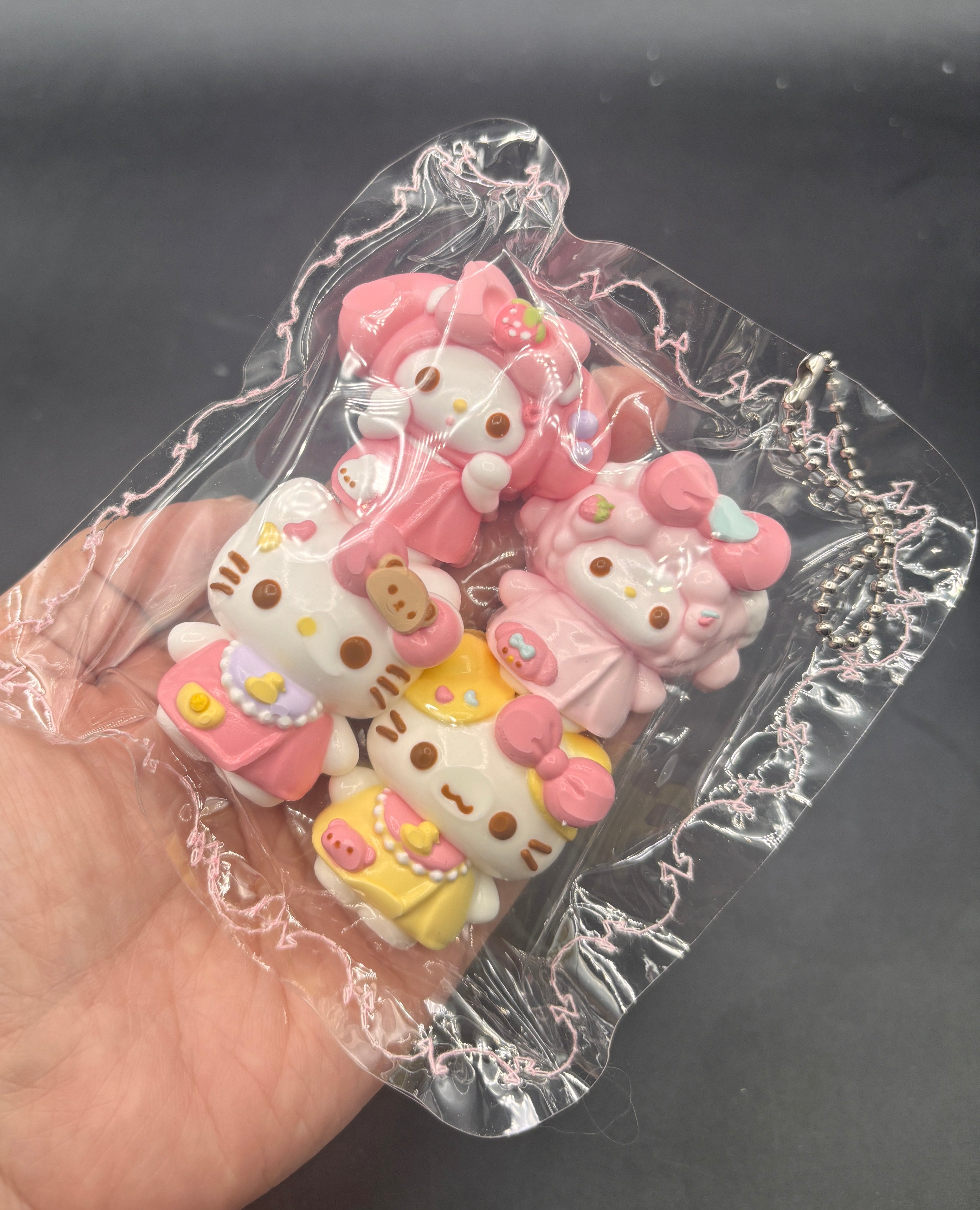 Pack of 4 kitty friends cute detailed taba squishy