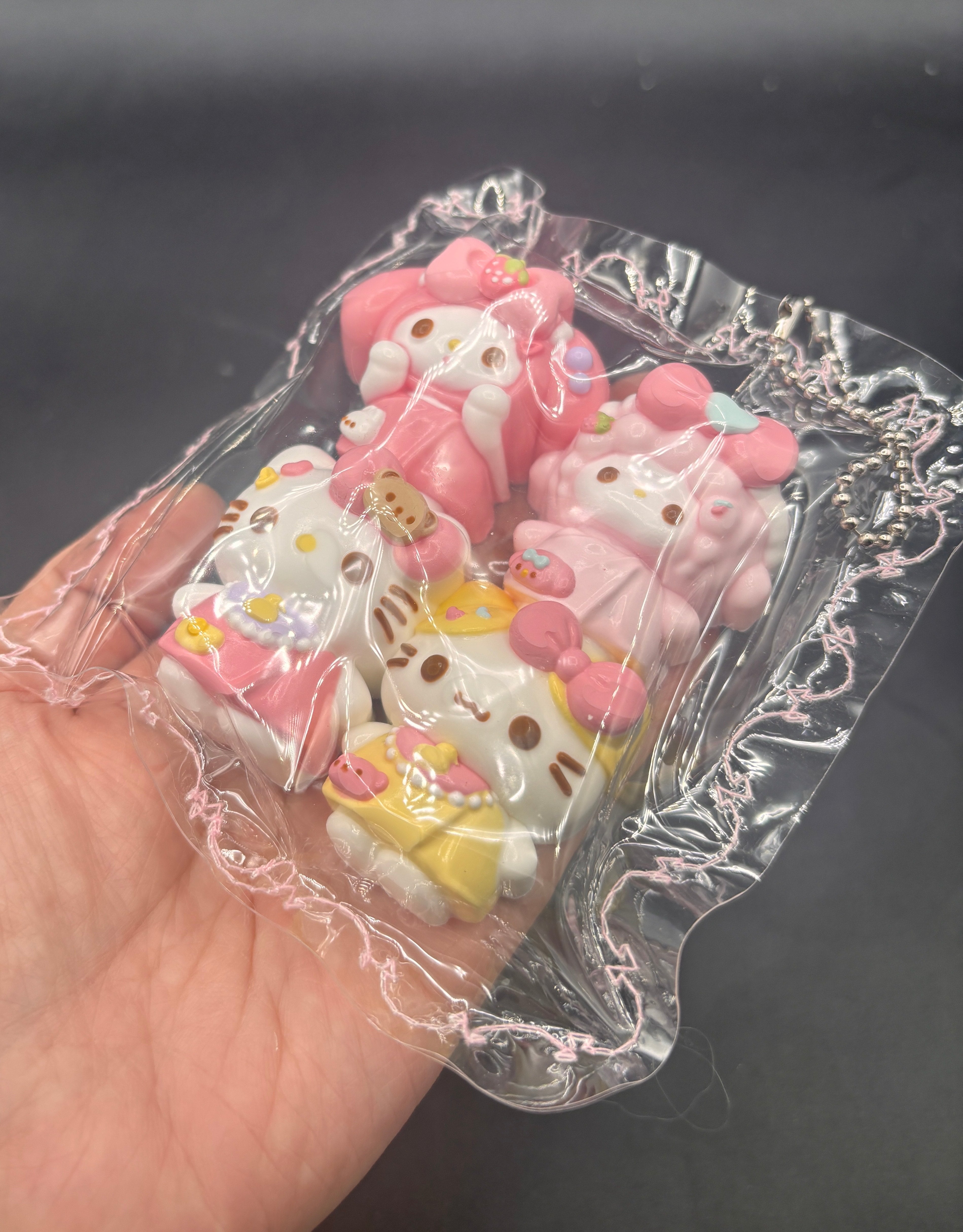 Pack of 4 kitty friends cute detailed taba squishy