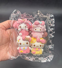 Pack of 4 kitty friends cute detailed taba squishy