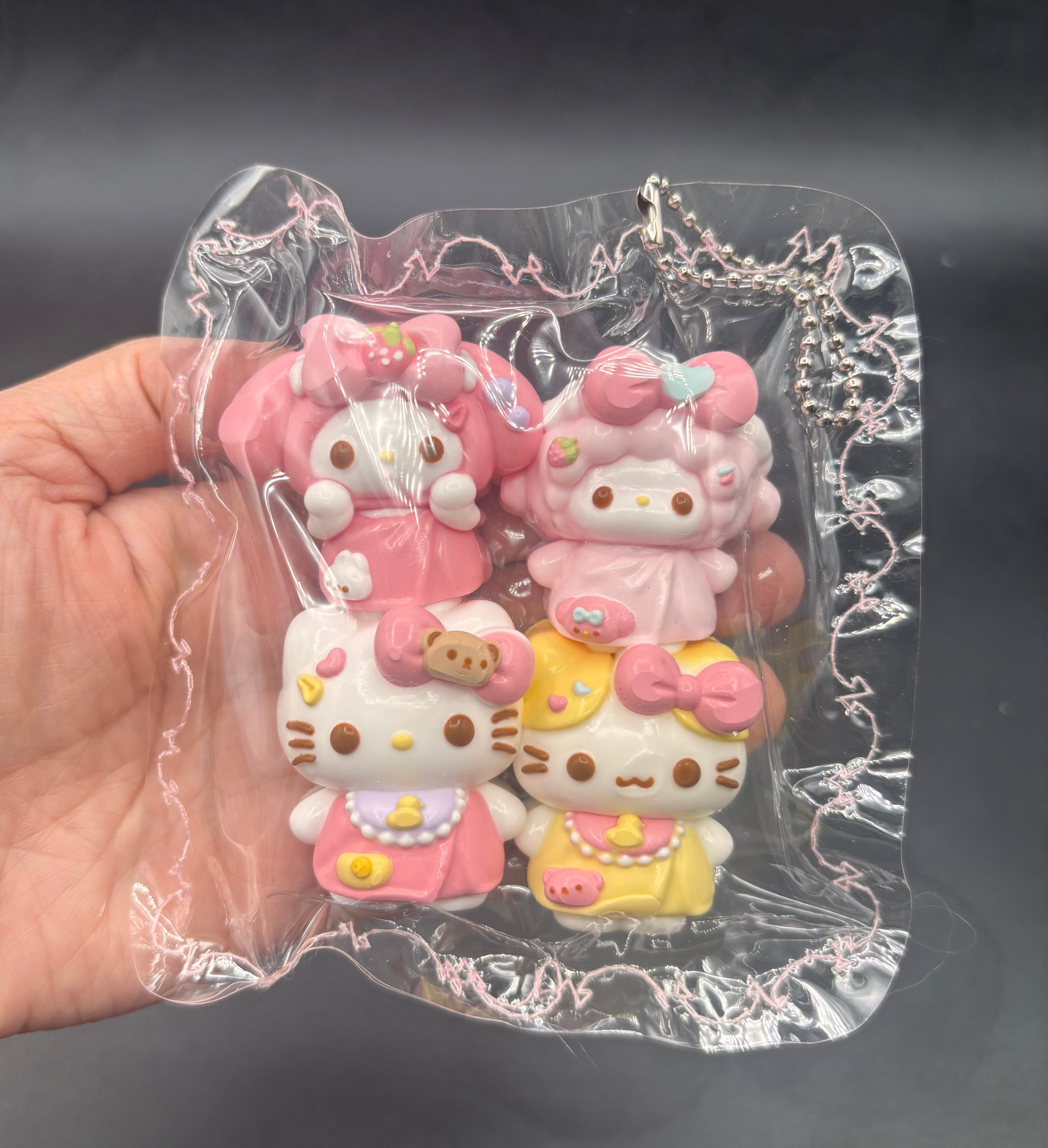 Pack of 4 kitty friends cute detailed taba squishy