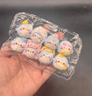 Pack of 8 mini snow penguin cute taba squishy