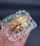 Cute pack of 2 Rilakkuma and Korilakkuma mini keychain