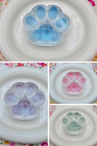 Clear super soft Cat Paw Squishy Toy 2 oz- light color medium (4 colors)