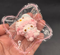 Mini sweet piano keychain cute  taba squishy
