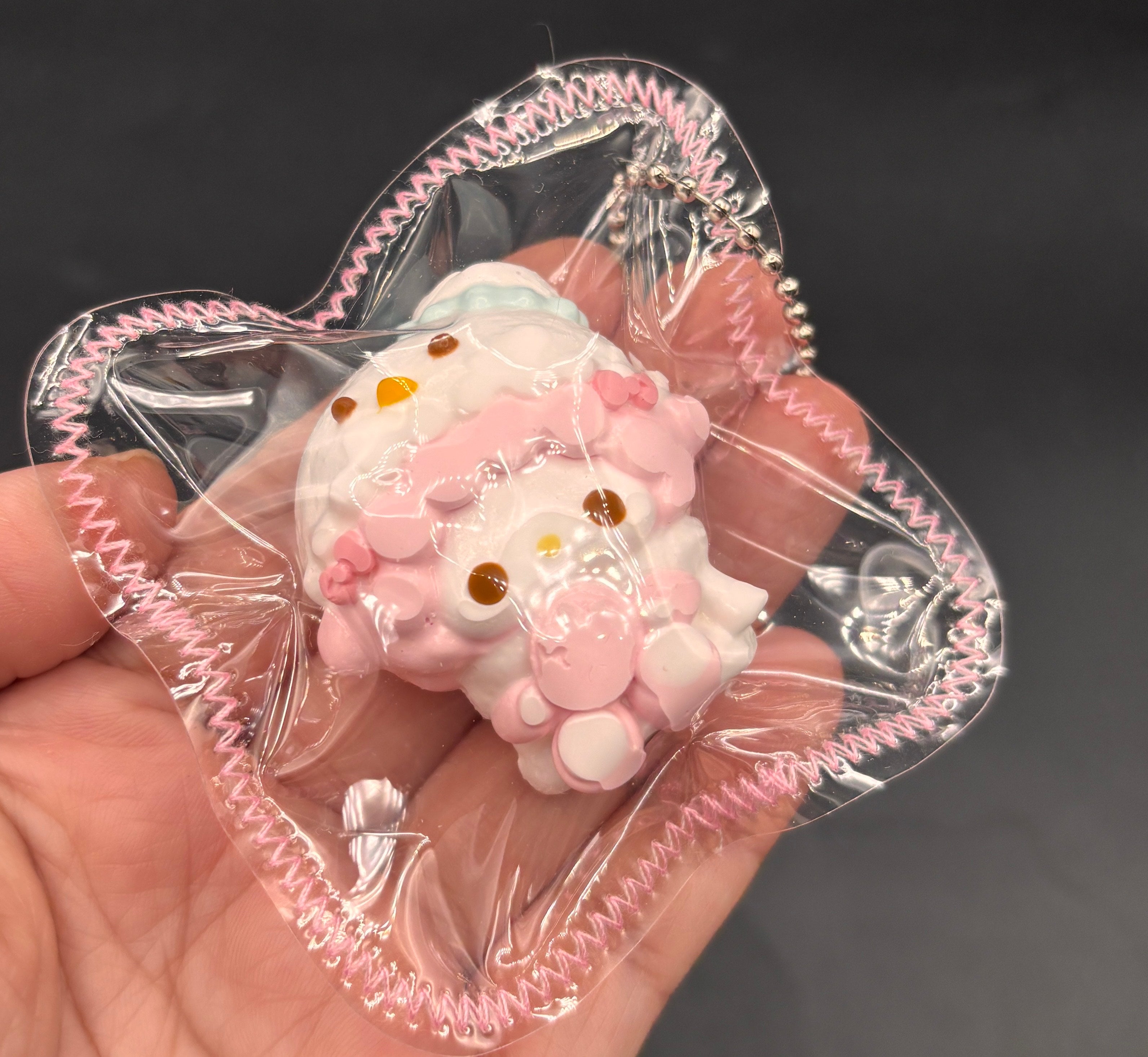 Mini sweet piano keychain cute  taba squishy